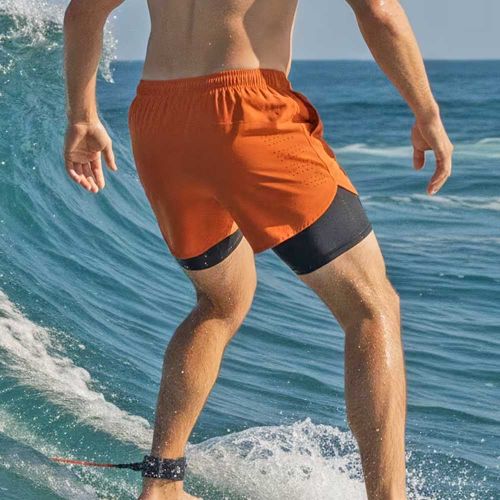 Men's double layer shorts